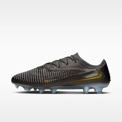 Nike Phantom 6 Low Elite LV8 Firm-Ground Football Boots - Medium Ash/Black/Gold Amber
