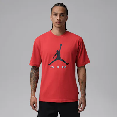 Jordan Brooklyn Men's T-Shirt - University Red/Black