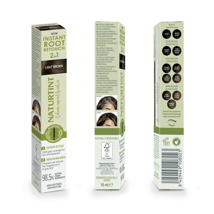 Naturtint 2In1 Instant Root Retouch Light Brown 10ml, additional product view 2