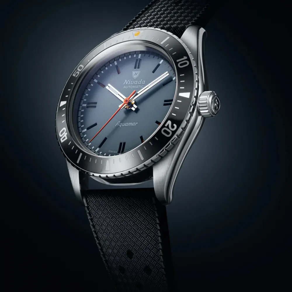 Nivada Grenchen Aquamar Automatic 38mm Mens Watch Grey in Grey, additional product view 2