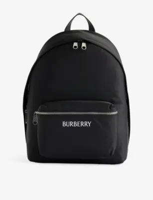 BURBERRY Logo-Print Nylon Backpack