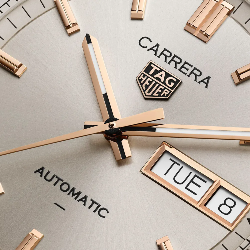 TAG Heuer Carrera Day-Date 41mm Mens Watch Champagne in Champagne, additional product view 3
