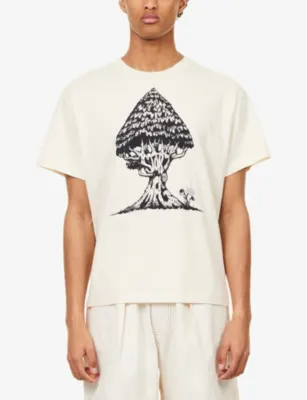 STORY MFG Grateful Short-Sleeve Cotton T-Shirt in Solar Check, additional product view 3