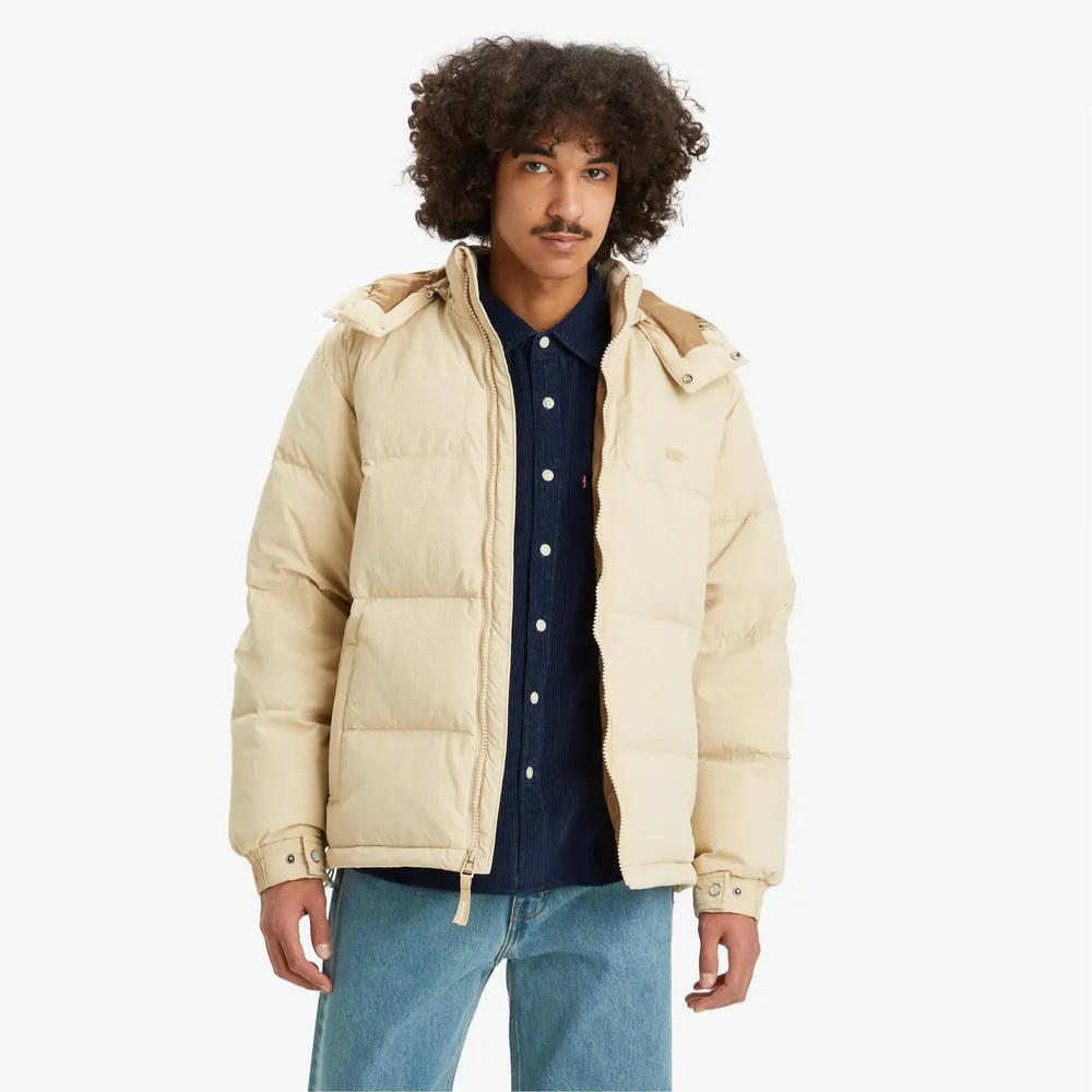 Levis Men's Rockridge Jet Insulated Short Puffer Jacket