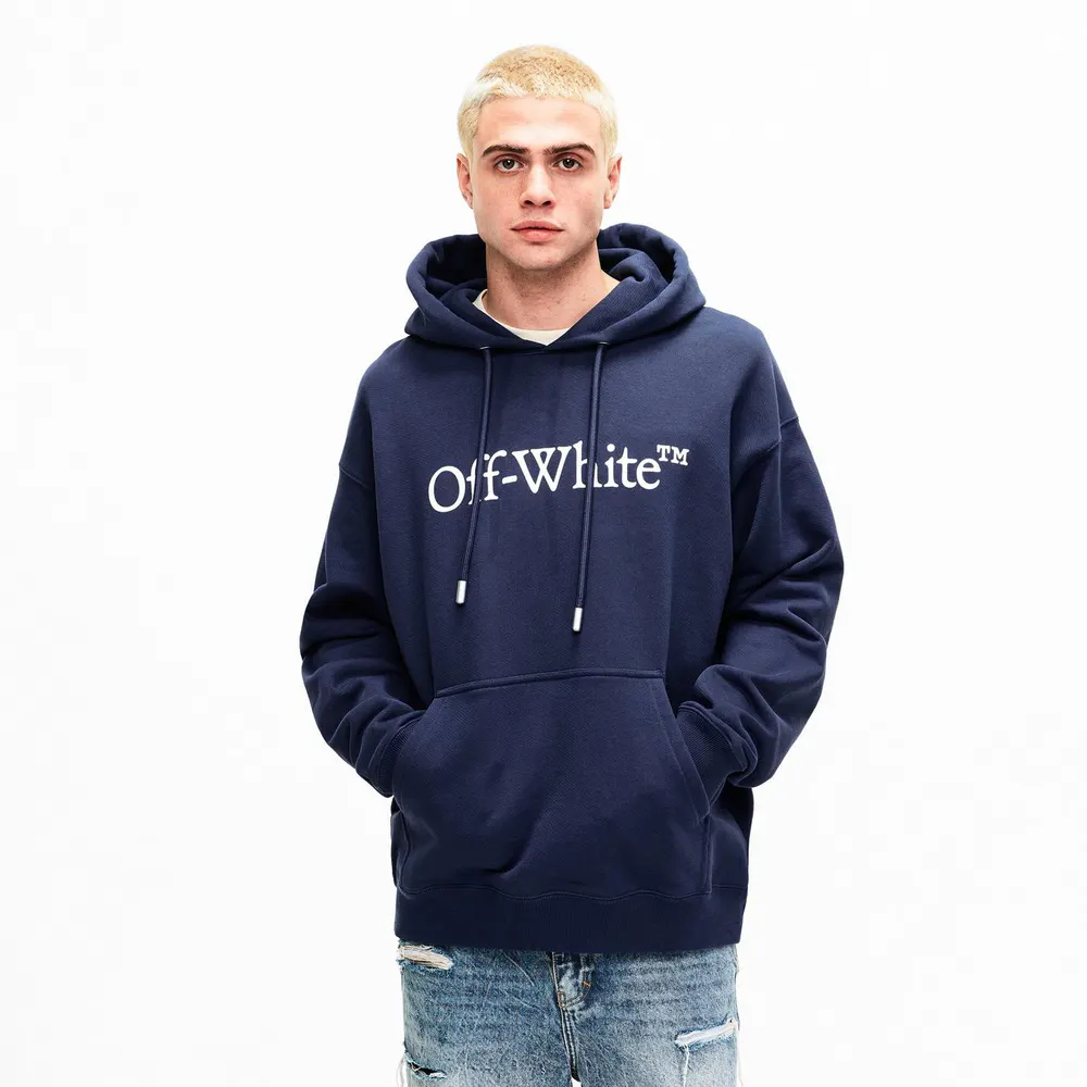 Off White Men's Big Bkish Skt Pull Over Hoodie detail 3
