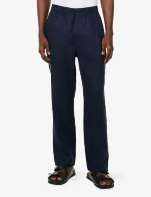 CHE Avila Drawstring Linen Trousers detail 3