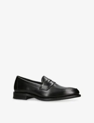 LOAKE Imperial Leather Loafers - EUR 43 / 9 UK MEN in BLACK, additional product view 3