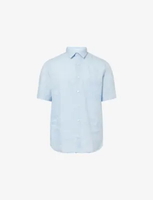 SUNSPEL Short-Sleeve Linen Shirt