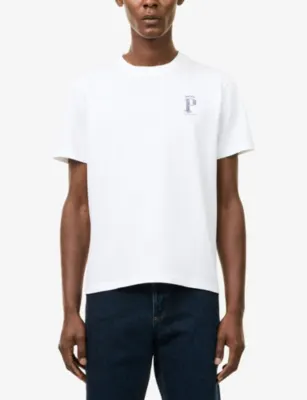 PERCIVAL Cyril Embroidered-Logo Cotton T-shirt detail 3