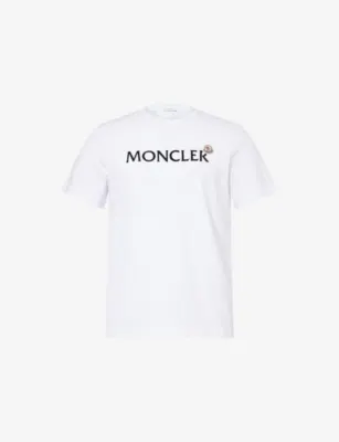 MONCLER Crewneck Logo-Patch Cotton T-shirt