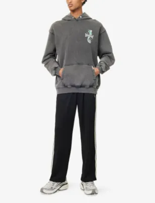 REPRESENT X The Viper Room Dice Cotton Hoody in VINTAGE GREY, additional product view 2