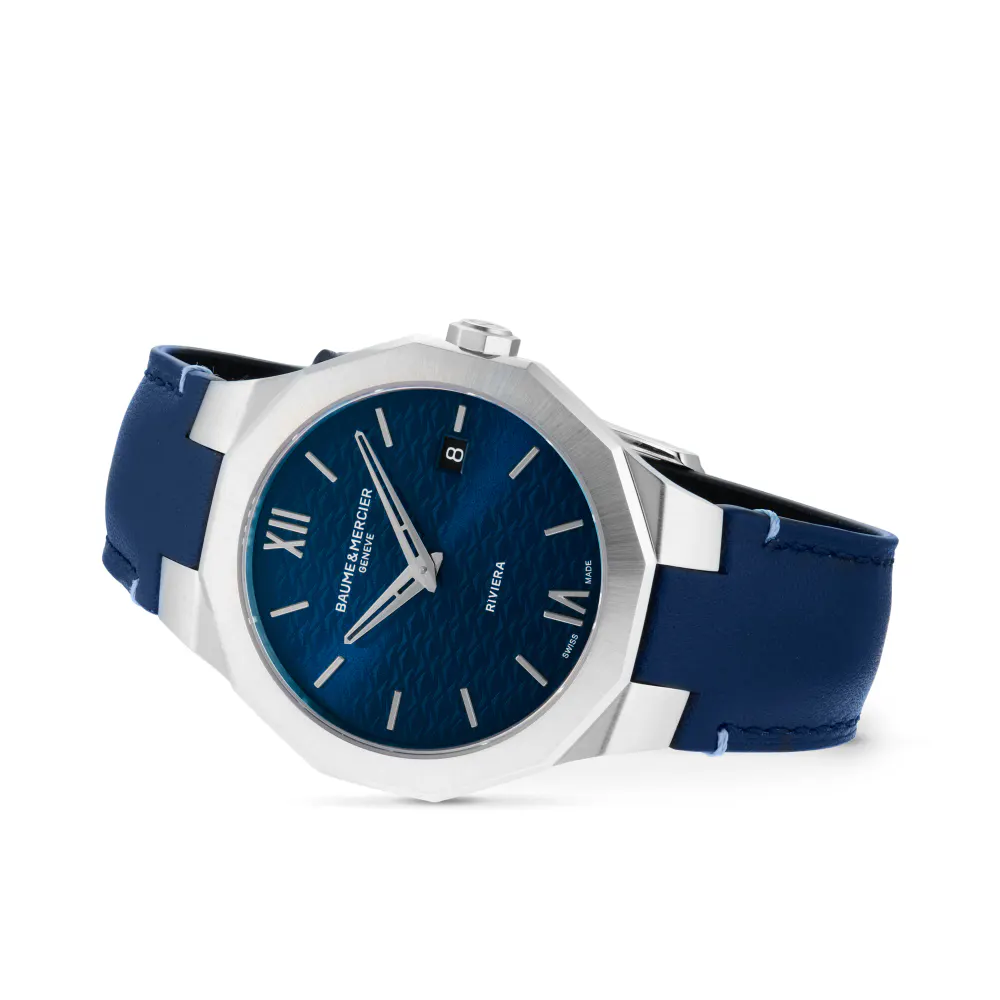 Baume & Mercier Riviera 39mm Mens Watch Blue in Blue, additional product view 2