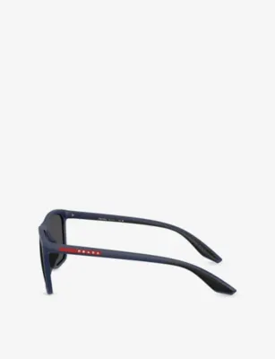 PRADA LINEA ROSSA PS B08S Square-Frame Acetate Sunglasses detail 2