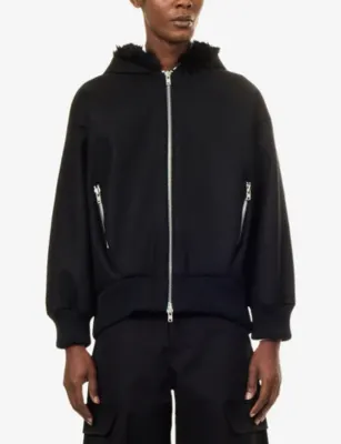 SIMONE ROCHA Split-Hood Wool-Blend Jacket detail 3