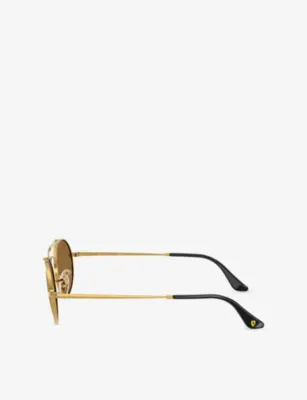 RAY-BAN x Scuderia Ferrari RB3775M Round-Frame Metal Sunglasses detail 2