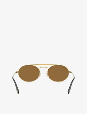 RAY-BAN x Scuderia Ferrari RB3775M Round-Frame Metal Sunglasses detail 3