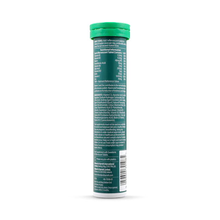 For Him Vitamin C, Vitamin B & Zinc 20 Effervescent Tablets, additional product view 2