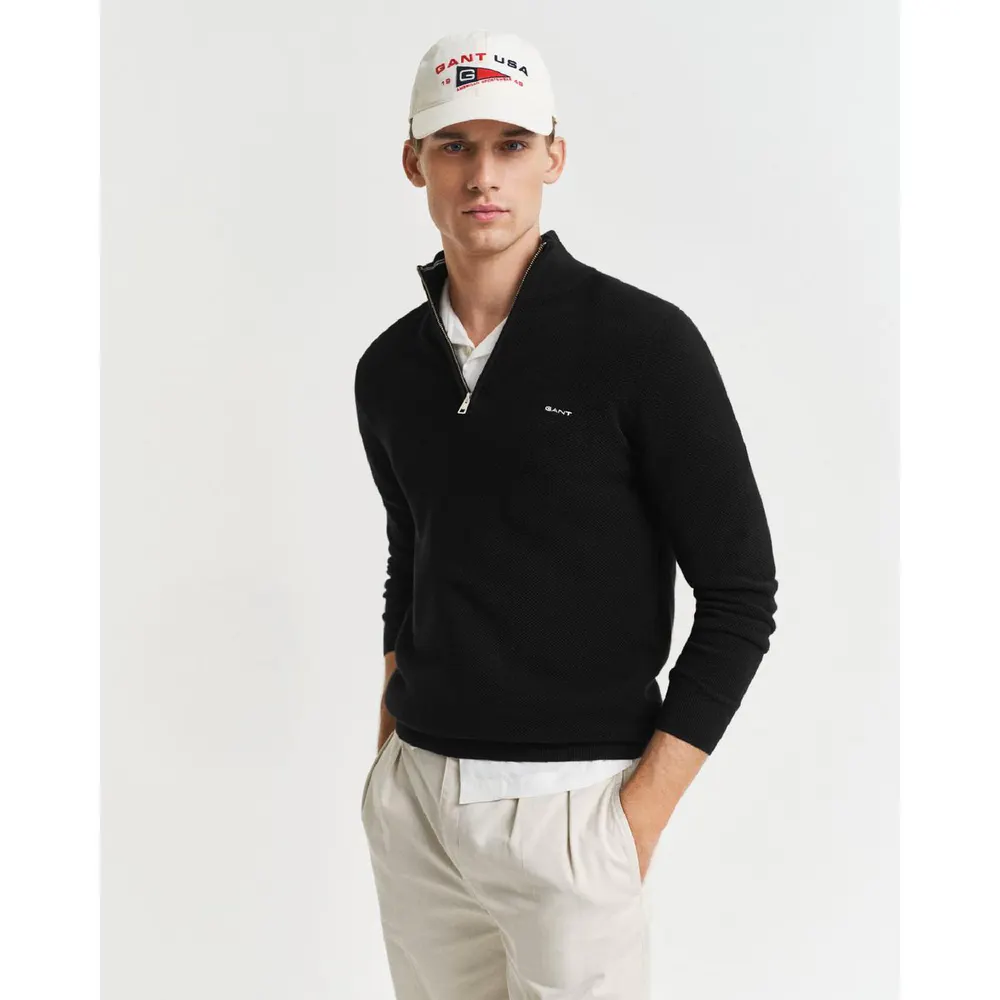 Gant Coton Pique Half Zip Fleece