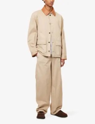 LOEWE x Paula's Ibiza Wide-Leg Cotton Cargo Trousers detail 2