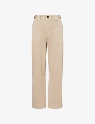 LOEWE x Paula's Ibiza Wide-Leg Cotton Cargo Trousers