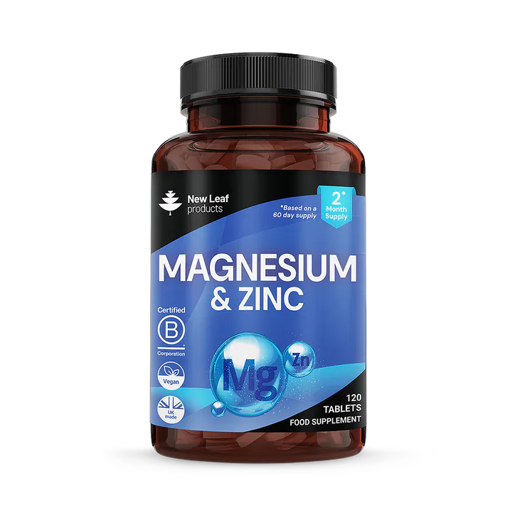 New Leaf Products Magnesium & Zinc Tablets 120 Tablets