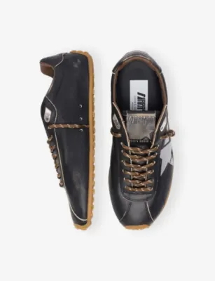 GOLDEN GOOSE Marathon Speed 55381 Leather Trainers - EUR 45 / 11 UK MEN in Dark Brown, additional product view 2