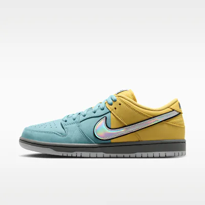 Nike SB Dunk Low Pro Skate Shoes - Lightning/Denim Turquoise/Iron Grey/Wolf Grey