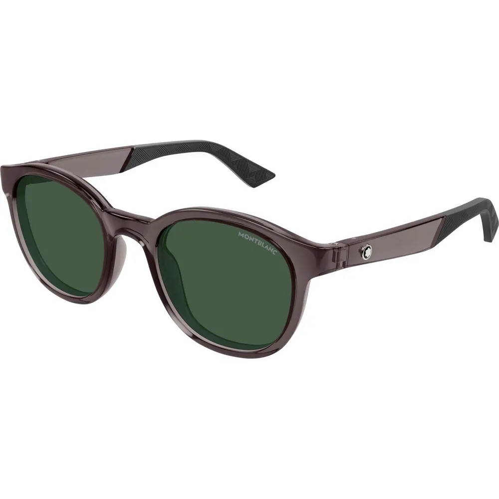 Montblanc Montblanc Mens MB0398S Round Sunglasses