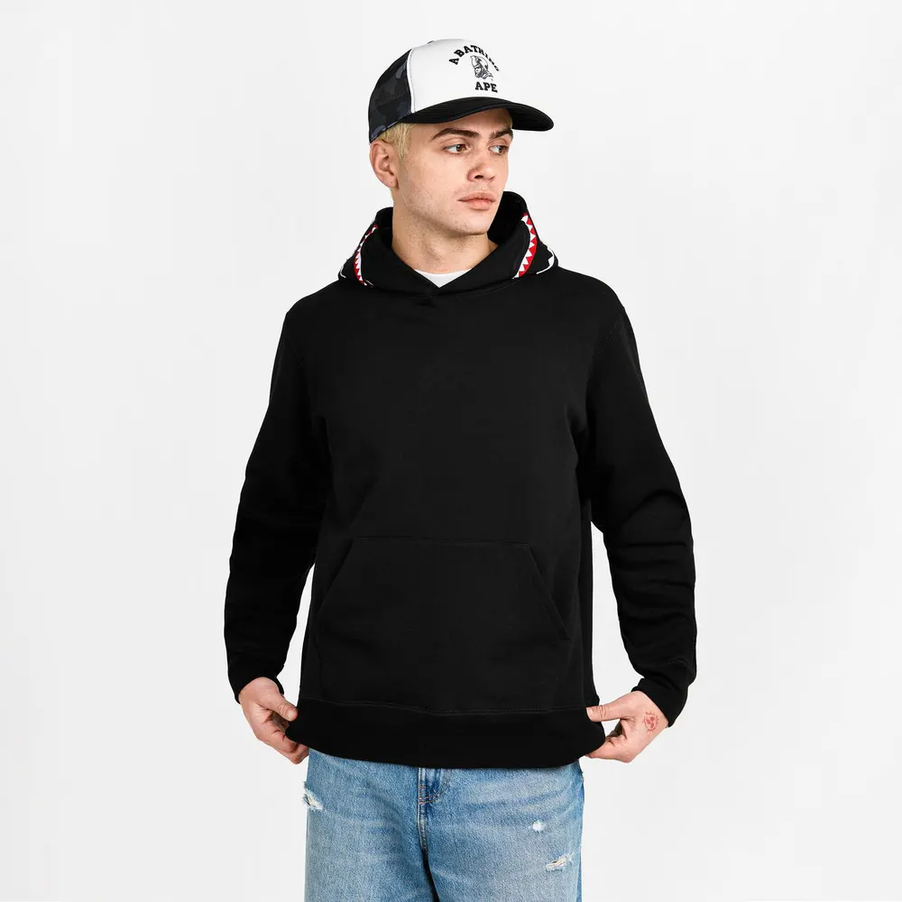 A Bathing Ape Men's Shark WGM Pull Over Hoodie detail 3