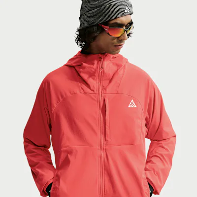 Nike ACG Five Towers Men's UV Protection Jacket - Light Crimson/Light Crimson/Summit White