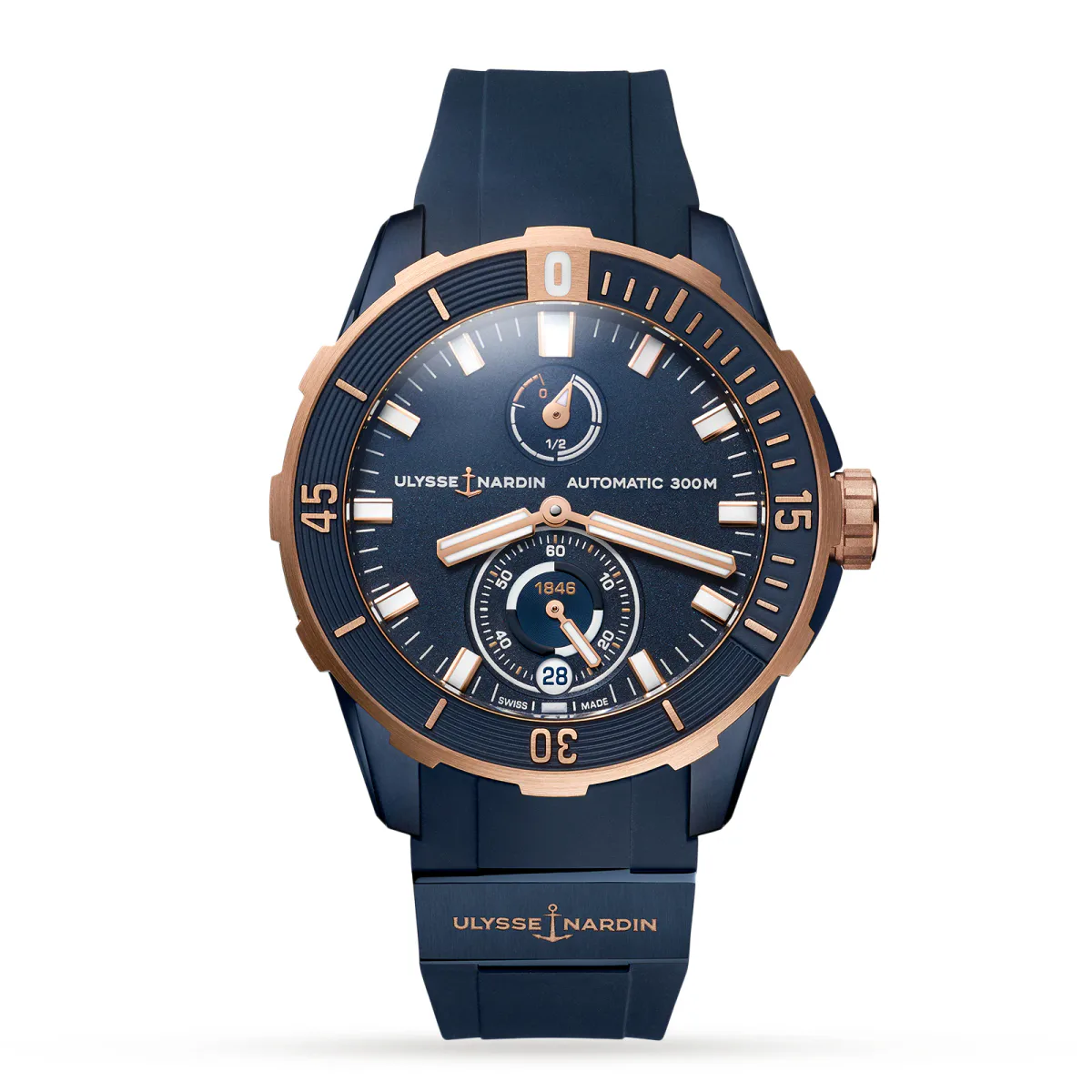 Ulysse Nardin Diver 44mm Blue PVD Titanium Case
