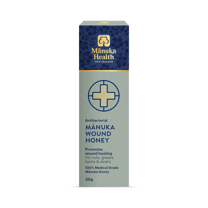 Manuka Health NZ 100% Medical Grade Antibacterial Manuka Wound Honey - 30g Tube, additional product view 2