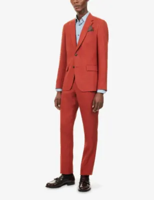 PAUL SMITH Single-Breasted Notch-Lapel Linen Suit detail 2