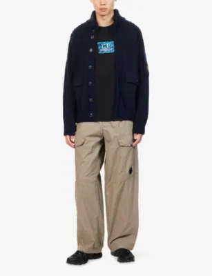CP COMPANY Lens Button-Up Wool Knit Cardigan detail 2