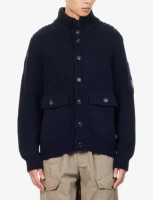 CP COMPANY Lens Button-Up Wool Knit Cardigan detail 3