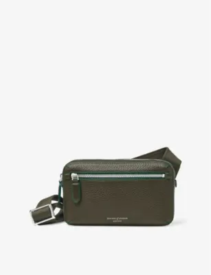 ASPINAL OF LONDON Reporter Compact Grained-Leather Messenger Bag