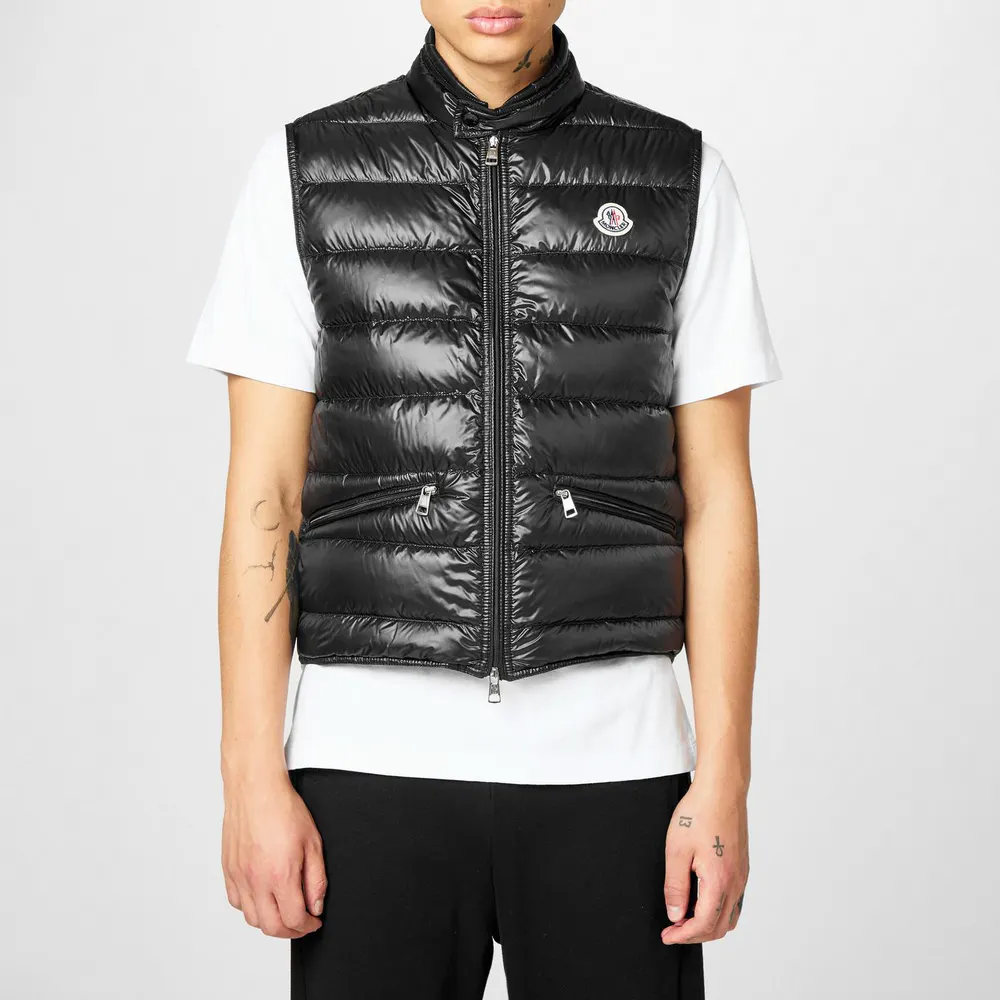 Moncler Men's Gui Down Water Resistant Goose Down Gilet detail 3