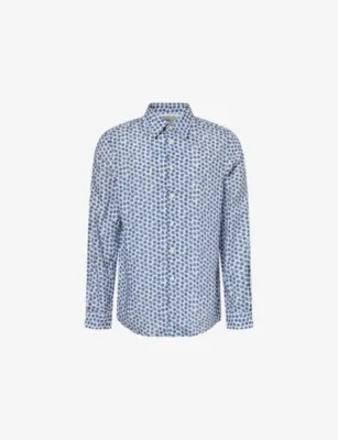 PS BY PAUL SMITH Floral-Print Regular-Fit Woven Shirt