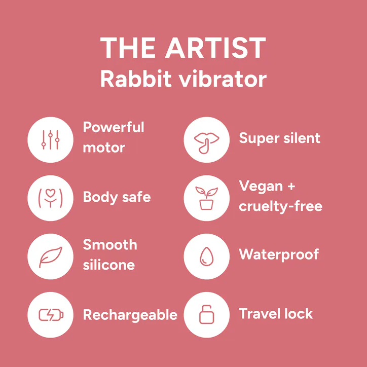 Smile Makers The Artist Dual Rabbit Vibrator with 9 Pulsating Modes detail 2