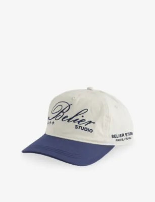 BELIER Two Tone Studio Logo-Embroidered Cotton Cap
