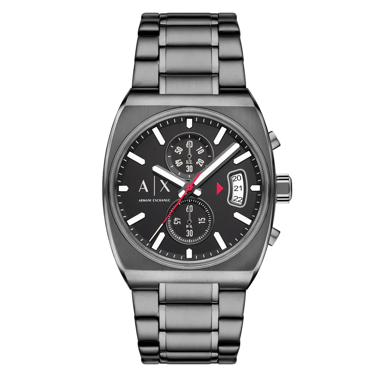 Armani Exchange Chronograph Gunmetal Stainless Steel Mens Watch