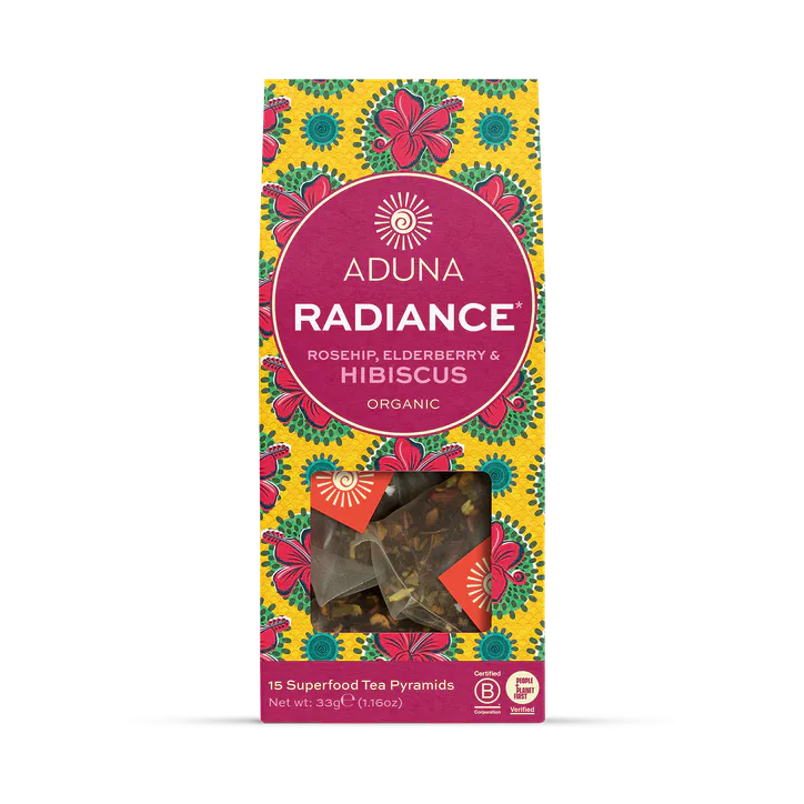 Aduna Radiance Superfood Hibiscus Tea 15x Tea Bags, additional product view 2