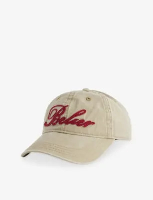 BELIER Brand-Embroidered Denim Cap