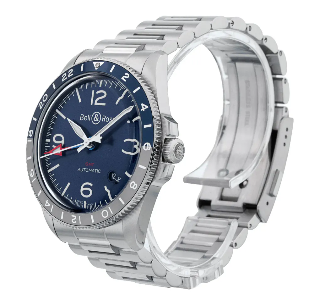 Bell and Ross BR V2-93 BRV293-BLU-ST/SST — 2020 — Very good in Blue Quarter Arabic, additional product view 2