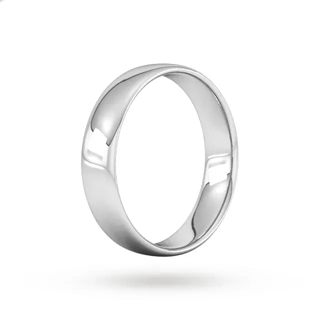 For Him 5mm Slight Court Standard Wedding Ring In 18 Carat Yellow Gold, additional product view 2