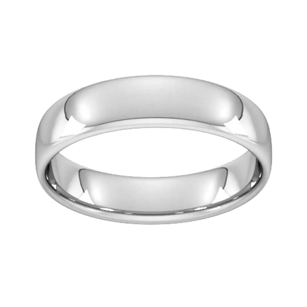 For Him 5mm Slight Court Standard Wedding Ring In 18 Carat Yellow Gold