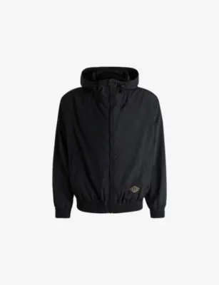 HUGO Logo-Print Regular-Fit Windbreaker Jacket
