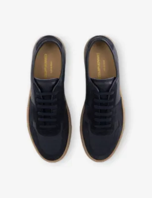 COMMON PROJECTS BBall Duo Leather and Suede Trainers - 11 in NAVY, additional product view 2