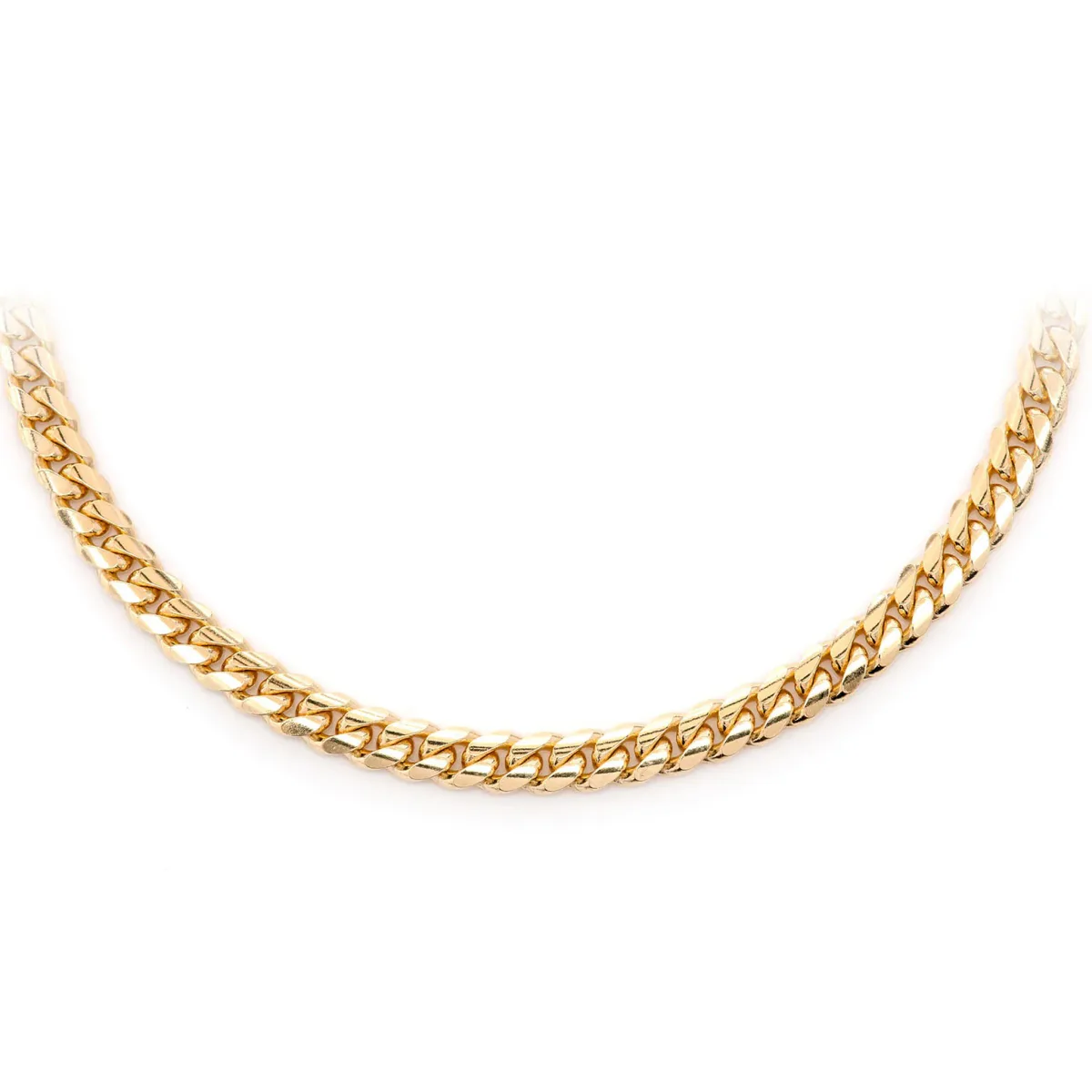 For Him Miami Cuban Gold Chain in 4mm / Yellow Gold / 16" – Chain
