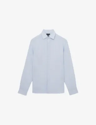 REISS Ruban Long-Sleeved Linen Shirt